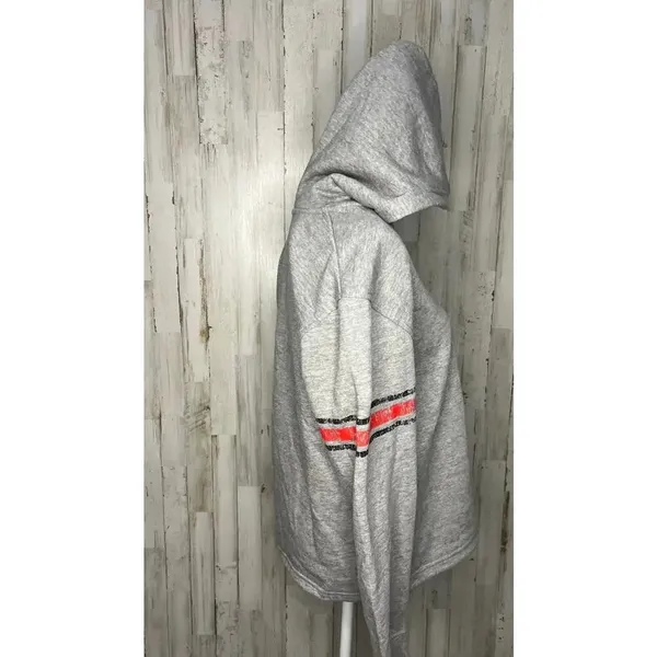NWT‎ NHL Detroit Red Wings Women's Medium Gray V-Neck Pullover Hoodie Jacket - Image 3