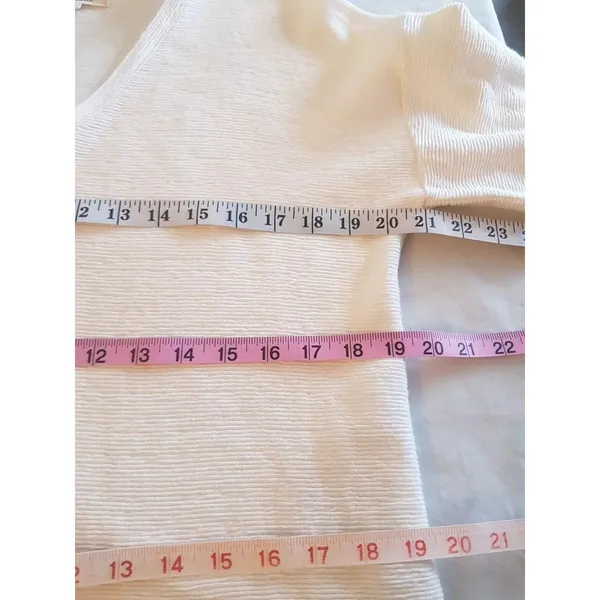 Madewell Womens Sweater Sz Medium Long Sleeve Minimalist Neutral Basic Casual - Image 12