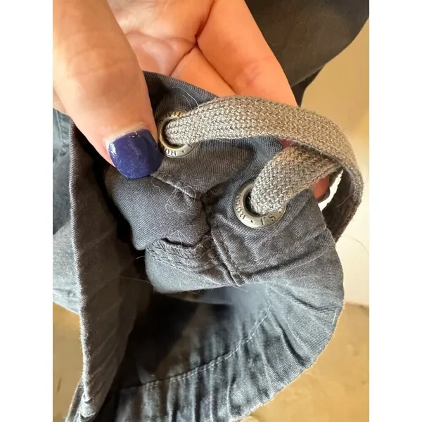 Mammut Pants Women 10 Gray Cotton Straight Leg Adjustable Hem‎ Outdoor Gorpcore - Image 9