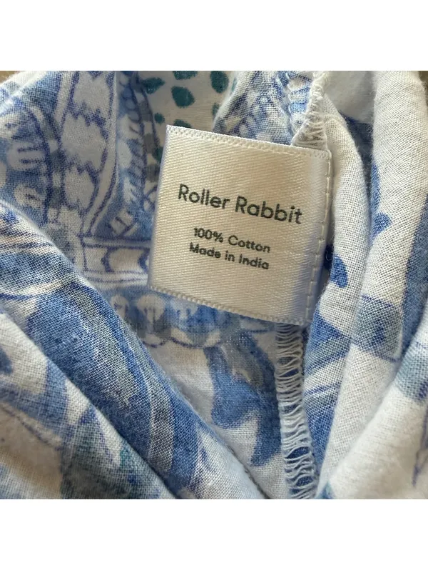 Roller Rabbit Floral Amanda Pajama Pants Lounge Bottoms Cotton Women Size Small - Image 4
