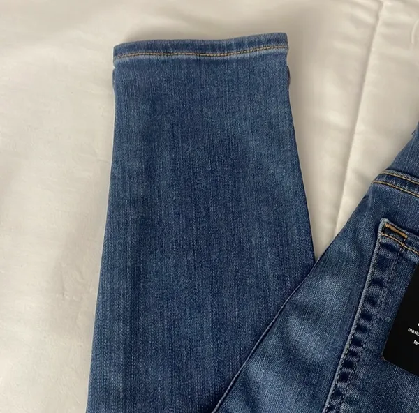 7 For All Mankind Silm illusion Luxe High Waist Ankle Skinny Jeans Sz 25 - Image 5