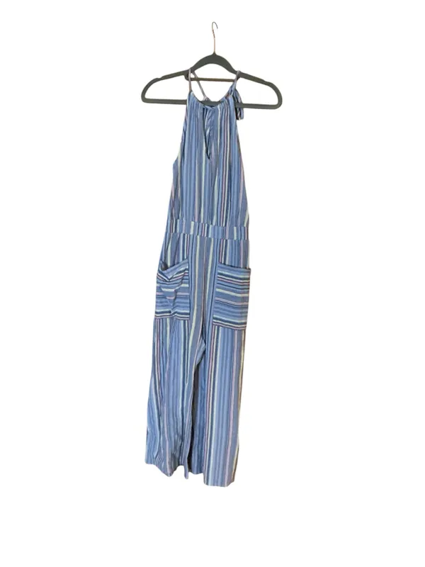 Boho Universal Thread Striped Wide Leg Jumpsuit - XS - Blue/Multi  - Image 2