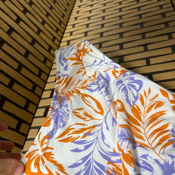 Lucky Purple‎ And Orange Cutout Front One Piece Swimsuit Size Small - Image 8