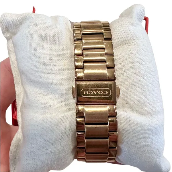 COACH Rose Gold Crystal Watch - Image 5