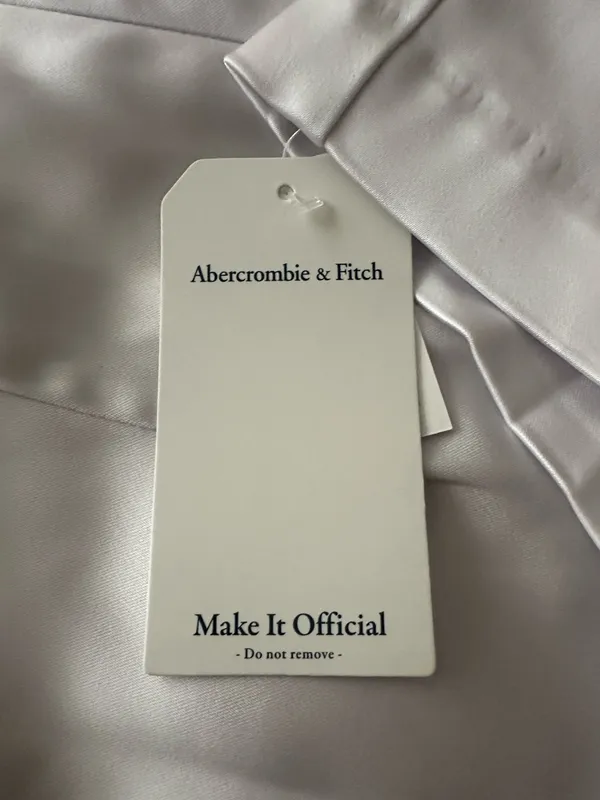 Abercrombie & Fitch Sculpting Stretch Satin Midi Dress - Image 7