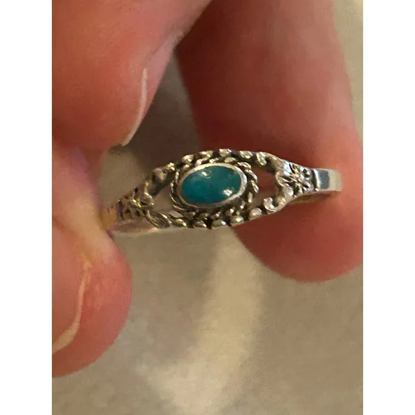 925 sterling silver ring band size 7.75 lot c41 - Image 4