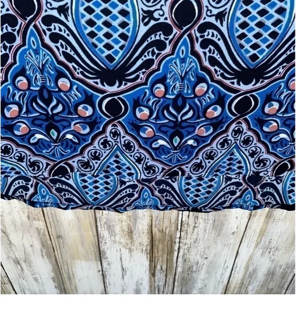 Loft Blue Paisley Blouse •Small - Image 3