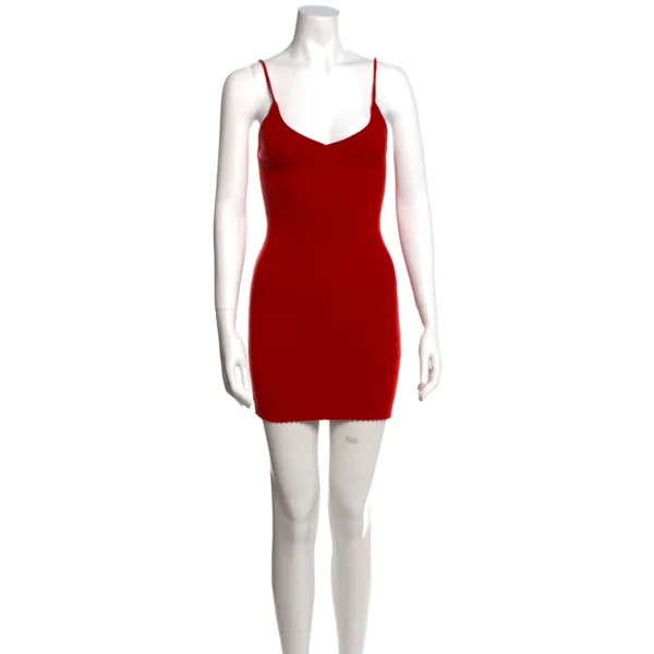 For Love And Lemons Red V Neck Mini Dress Size Large NWT - Image 3