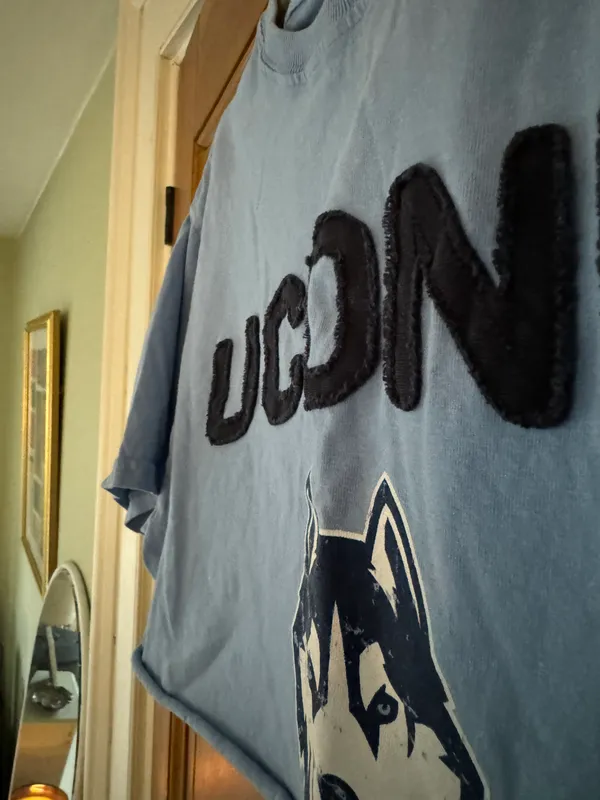 Blue 84 Cropped UCONN Tee - Image 3