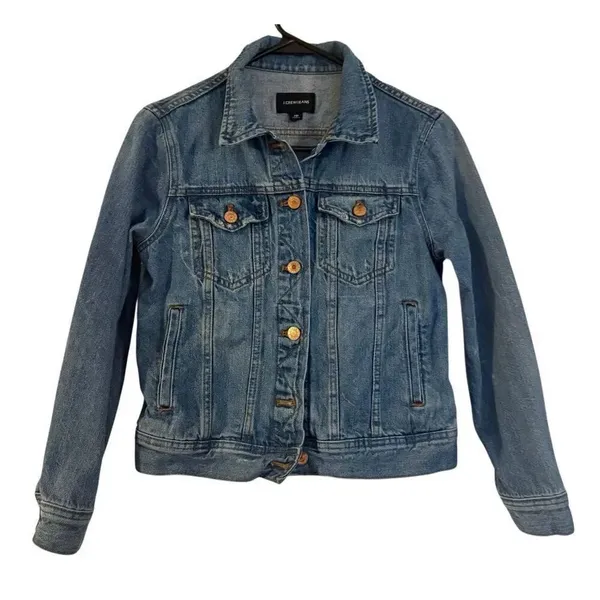 J.Crew jeans jacket medium wash size xs Blue - Image 2