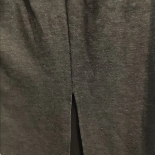 Lou & Grey Charcoal gray Midi Skirt Back Split - Image 3