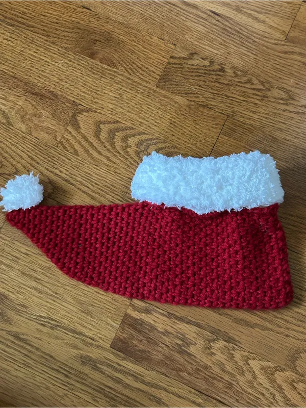 Red Knit Holiday Slippers - Image 3