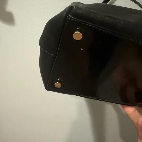 Kate Spade Black Patent Leather Bow‎ Accent ToteC - Image 5