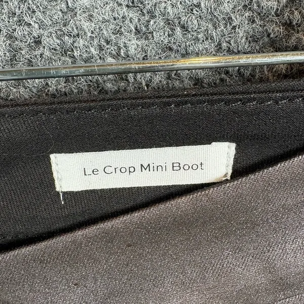 Frame Le Crop Mini Boot Jeans 32 Flare Metallic Coated Preppy Chic Mahogany‎ - Image 4