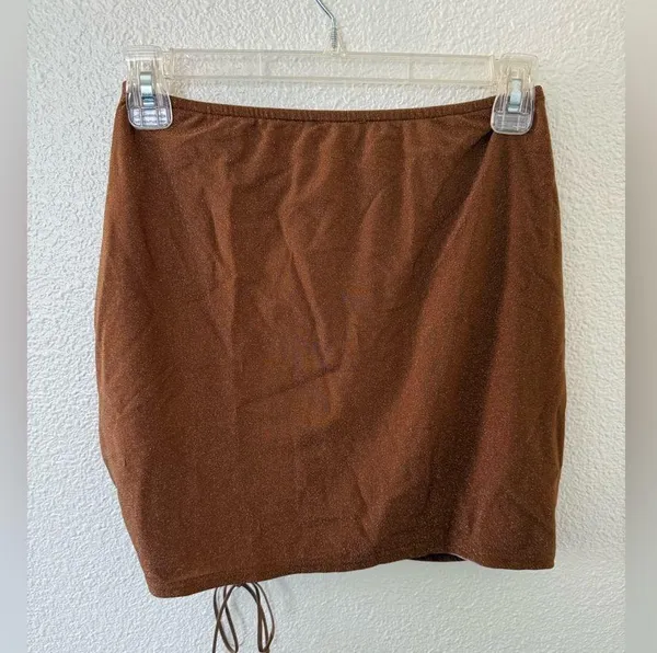 NWT 12th Tribe St. Barths Shimmer Mini Skirt Medium - Image 5