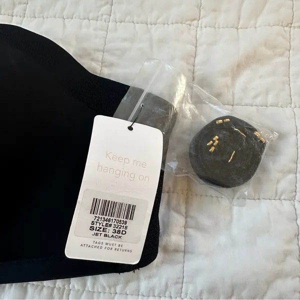 Lively Demi No Wire Strapless Bra Black NEW NWT 38D Straps Included - Image 3