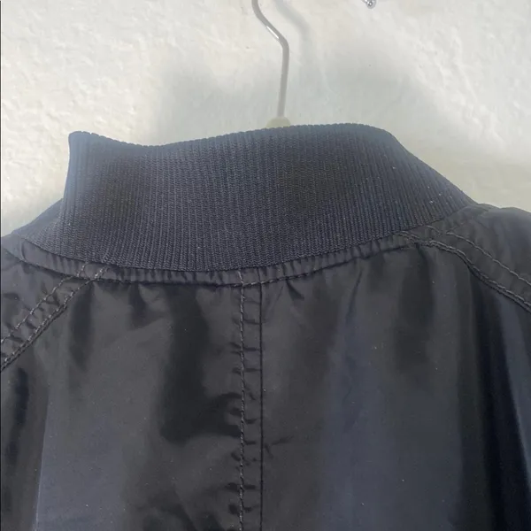 Old Navy‎ Black Bomber Jacket with Gold Zipper Size XL - Image 10