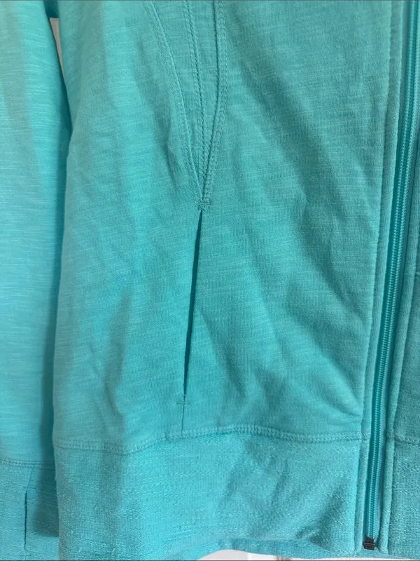 Free2B Lightweight Active Women's Sweatshirt-Beach Boucle Hoodie in Wave Blue - Image 4