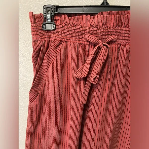 Paper Bag Fall Pin Striped Pants With Bow! - Image 3
