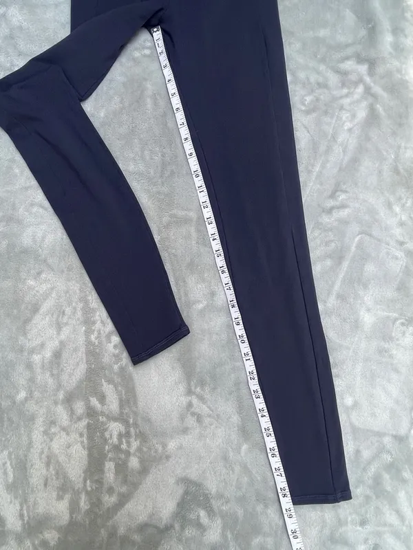 ALO Yoga Navy Mid Rise Performance Leggings Pilates Gym Training Outdoor XXS - Image 6