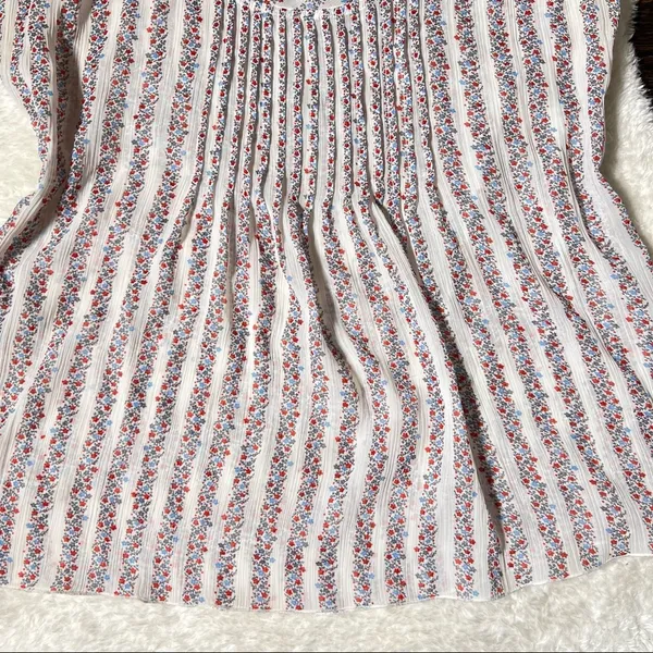 Aerie Floral Stripe Cap Sleeve Top - Image 4
