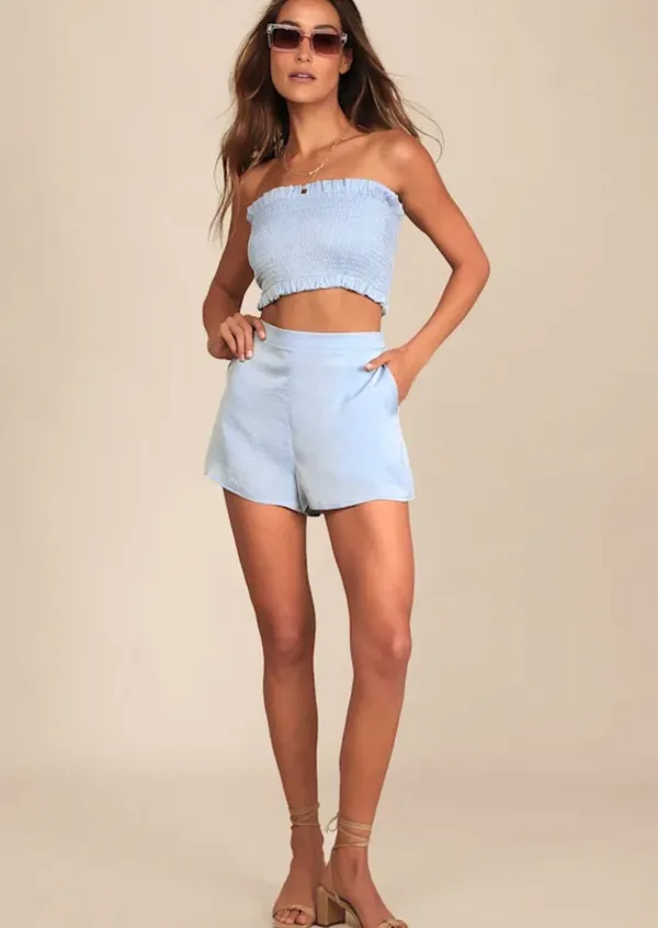 Lulus Powder Blue matching set - Image 5