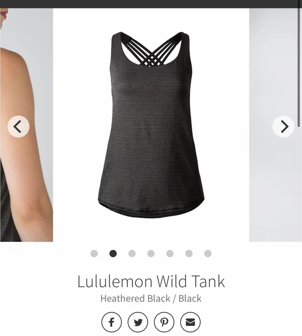 Black Tank Top W Sports Bra - Image 4