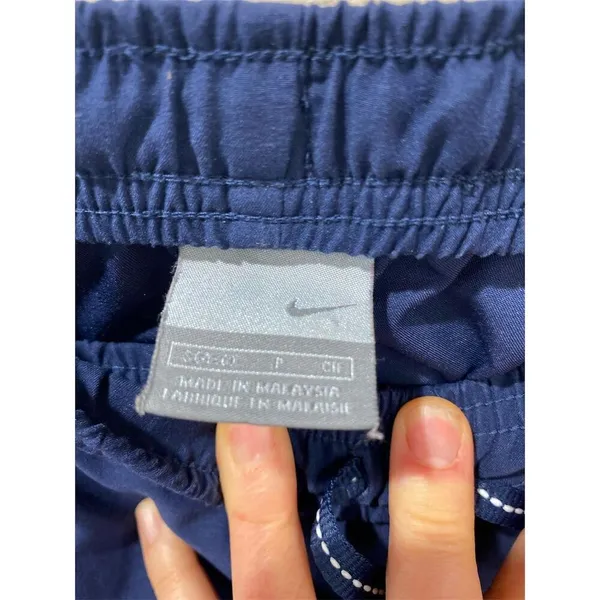 Nike Women's Blue Track Pants Size S Athletic Activewear VTG cropped - Image 3