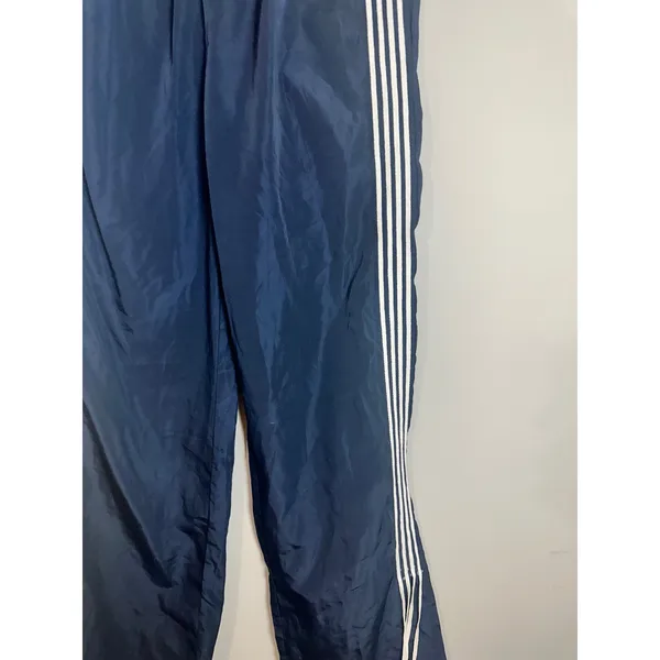 Edikted Remy Ribbon Track Pants Navy Blue White Stripe Y2K Wide Leg Small - Image 4