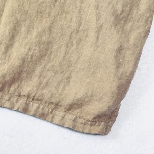 Hot Cotton Marc Ware‎ Linen Top Sleeveless Womens XL Relaxed Lagenlook Tan Beige - Image 5