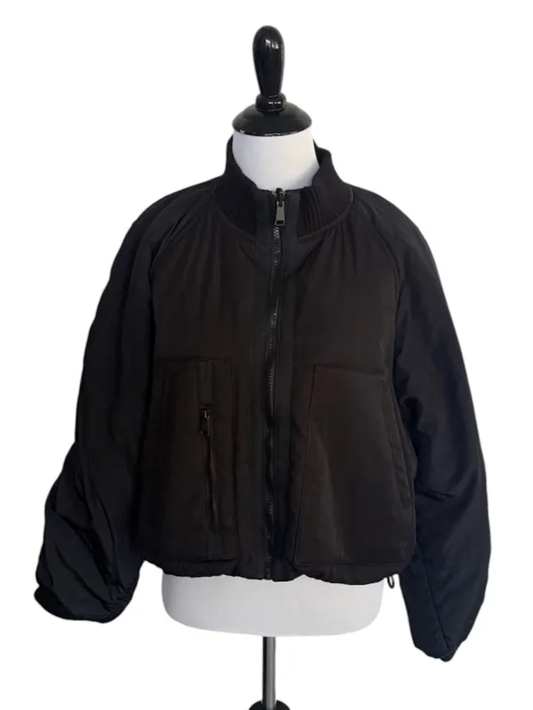 Anthropologie Puffy Bomber Jacket Size XS - Image 2