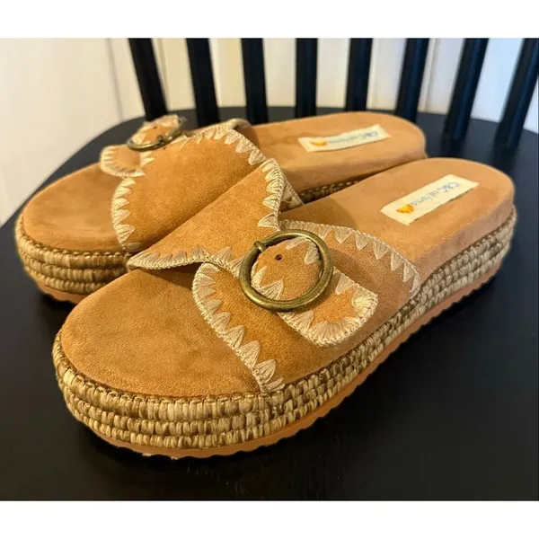 C&C California Barista platform stitched sandal size 6 - Image 3