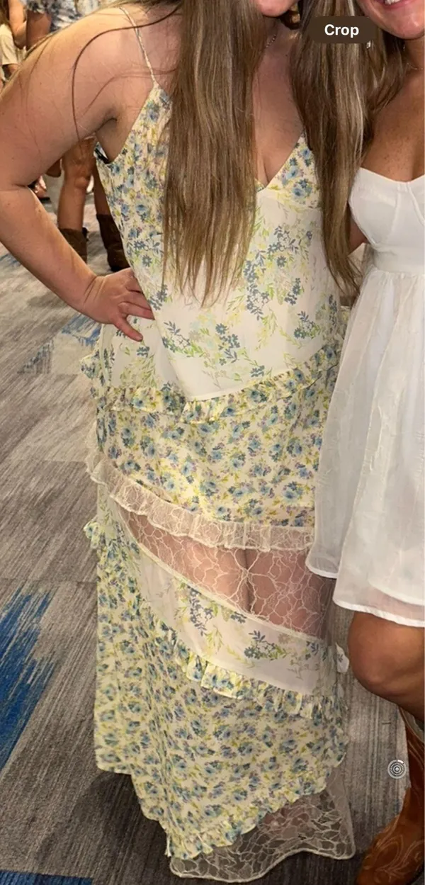 Forever 21 Mesh Floral Dress - Image 3