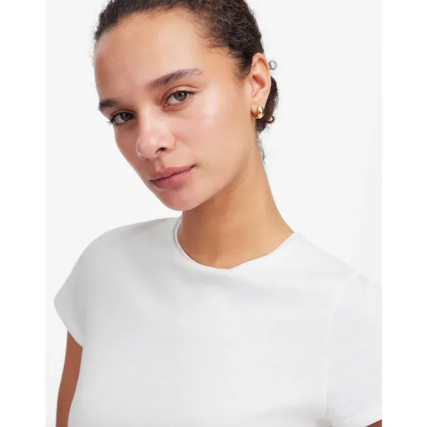 Madewell Essential Slim Tee Shirt Lightweight Cotton Basics White Small NWT - Image 2