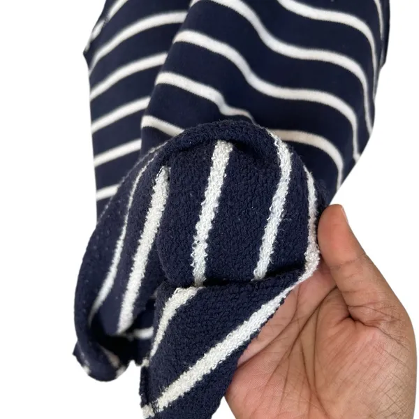 Aerie Womens Halter Neck French Terry Tank Top XS Blue/White Stripe Pullover - Image 10