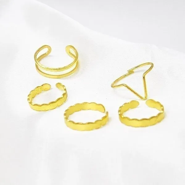 Gold Stacking Ring Set - Image 3