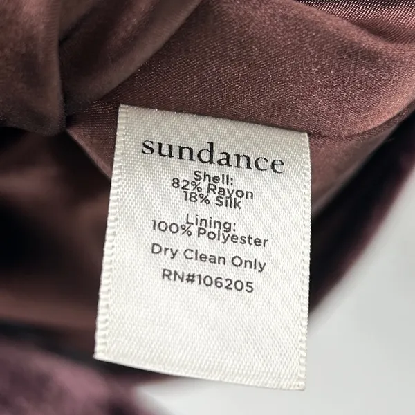 Sundance Plum Silk Blend Velvet Blazer Jacket Sz 4 Petite Notch Lapel Workwear‎ - Image 9