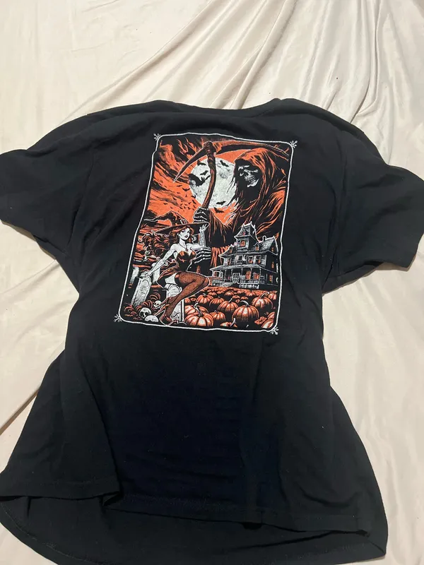 Halloween graphic tee Black Size XL - Image 2