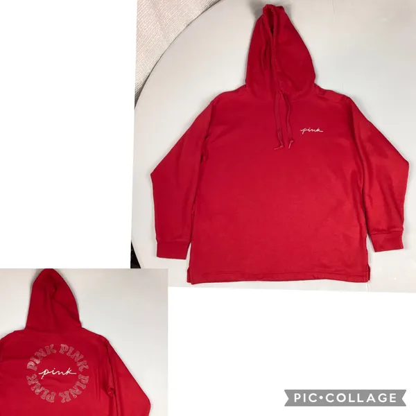Victoria’s Secret PINK Fleece Bling Hoodie Large - Image 2