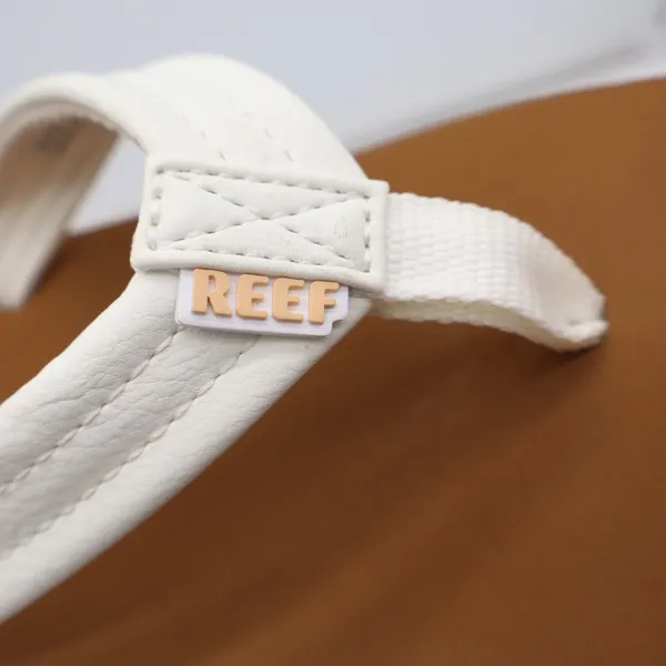 Reef Flip Flop Womens 7 Cushion Breeze White Tan Padded Beach Sandal Excellent - Image 7