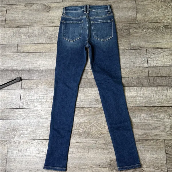 Flying Monkey Dark Blue Distressed Skinny Jeans - Image 2