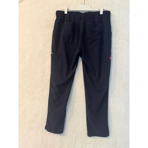 Betsey Johnson Navy Blue Scrub Pants‎ Womens Medium Cargo Jogger Elastic Waist - Image 7