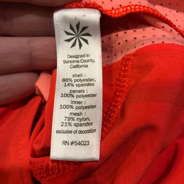 Athleta Acceleration Running Shorts Orange - Image 6
