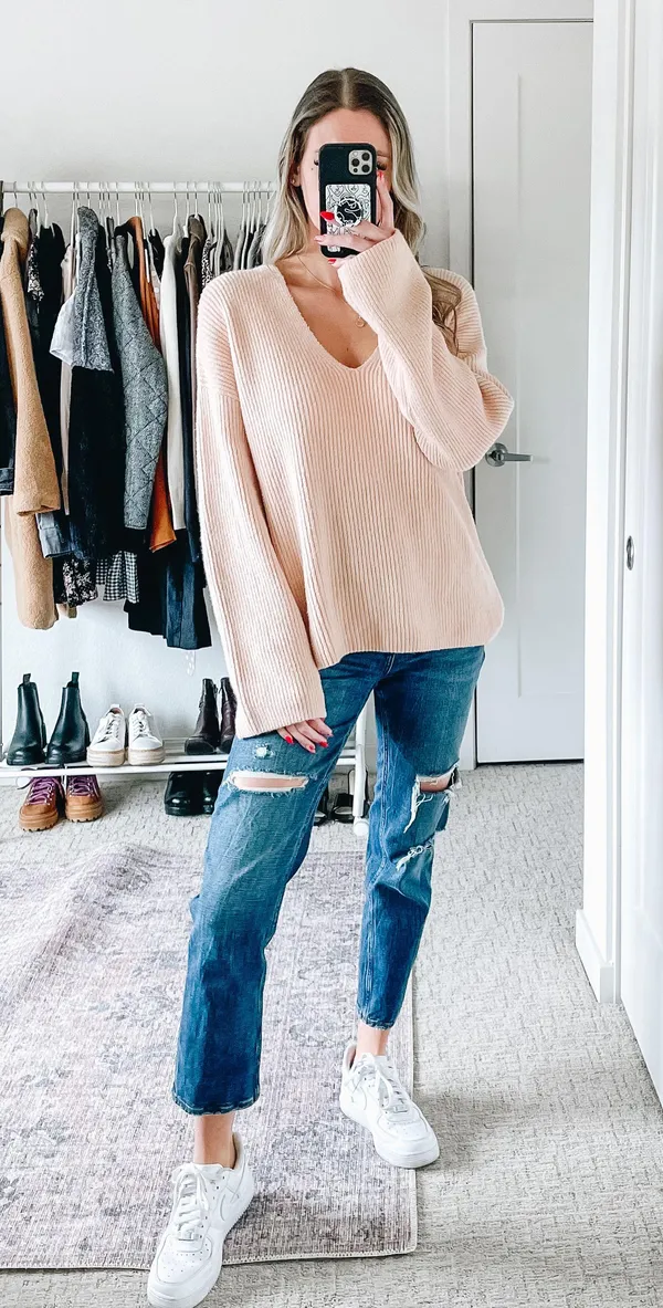 Nordstrom Light Pink Pullover Sweater - Image 2