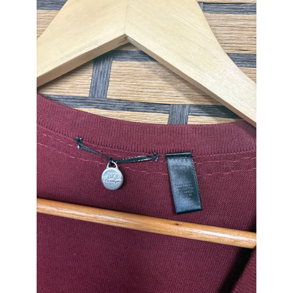 BKE Burgundy Studded Caridgan Size Small‎ - Image 7