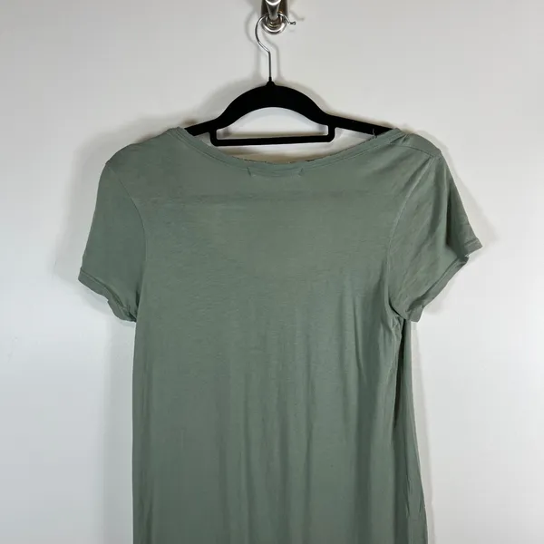 Project Social T‎ Womens Sage Green High Low Scoop Neck T-Shirt Dress Size Small - Image 7
