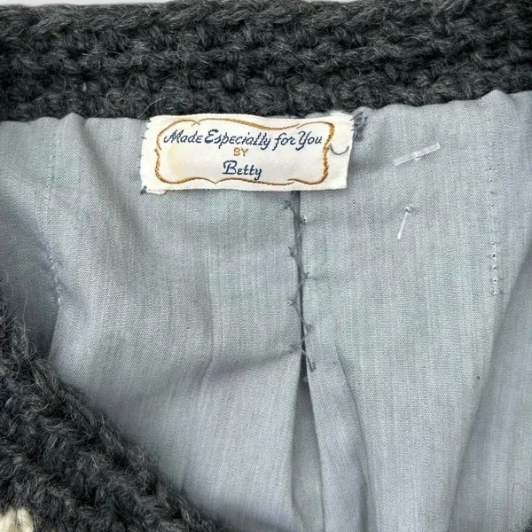 Hand Knit Chunky Cardigan Duster Women's Sz Small Lagenlook Cottagecore Hygge - Image 10