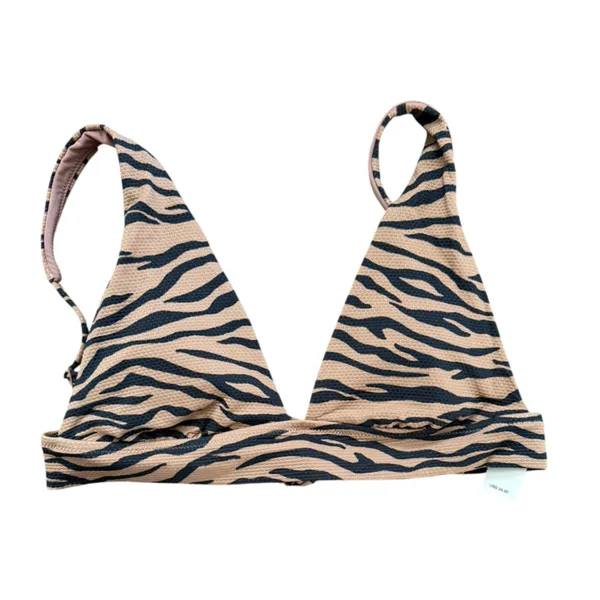 Aerie Womens Tiger Pique Triangle Bikini Swim Top - Image 3