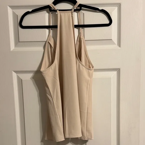 Chic Cream Sleeveless Top - Image 2