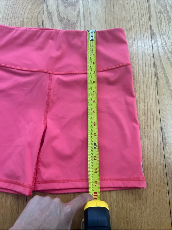 NWT Savage X Fenty Sport High Rise Bike Shorts Coral Pink XL Activewear Rihanna - Image 7